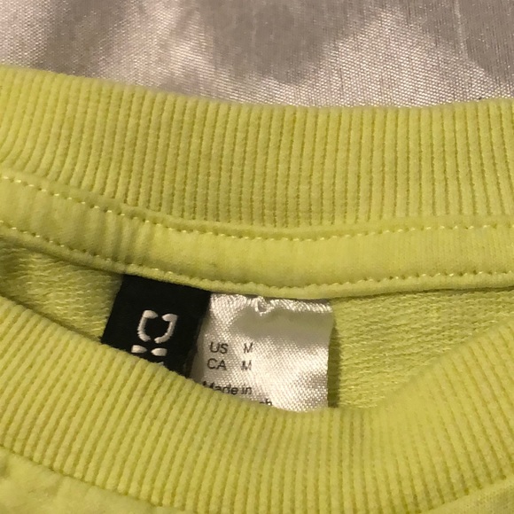 Neon Green Long Sleeve Sweatshirt “No Thanks” - Picture 2 of 2